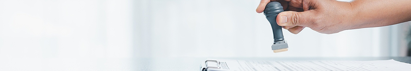 professional stamping a legal document